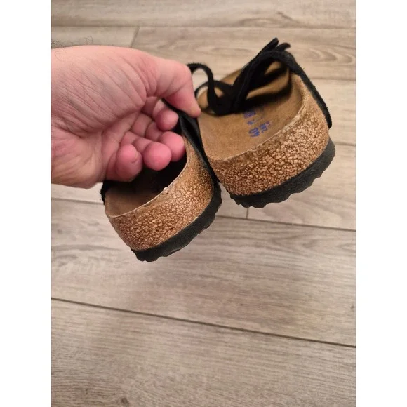 Birkenstock Arizona Soft Footbed Black Suede Sandals Mens Sz 40 L9 M7 - Picture 6 of 12